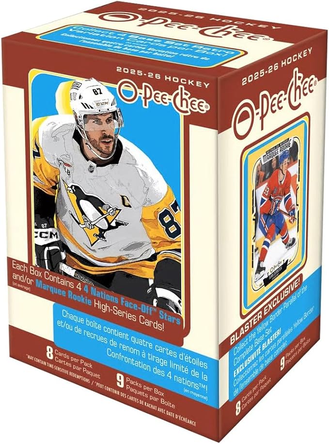 2025-26 O-PEE-CHEE HOCKEY TRADING CARD BLASTER BOX