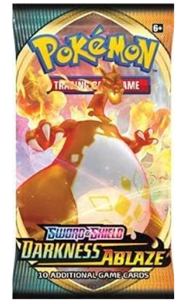 Pokémon TCG: Sword & Shield – Darkness Ablaze Single Booster Sealed Pack