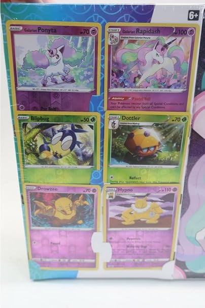 Pokemon TCG: Galarian Rapidash V-Box (Includes 6 Bonus Cards)